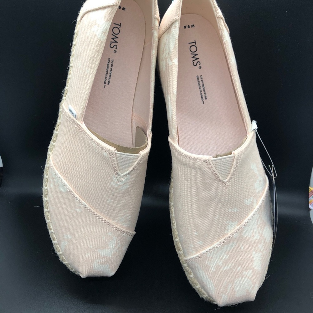 TOMS Alpargata Platform Rope Rope Platform Slip On Ortholite Shoes Size 8.5 - Picture 6 of 17